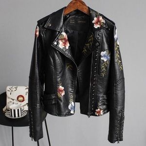AFTF Floral Leather Jacket EUC